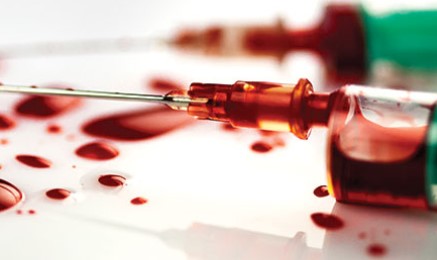 Blood on Surface & Needle